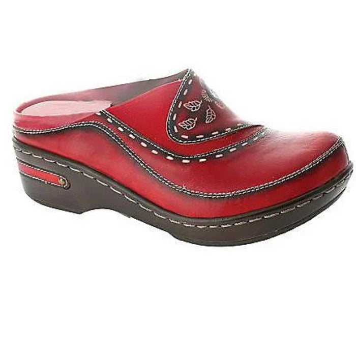 Spring Step Women's Chino Clog - red