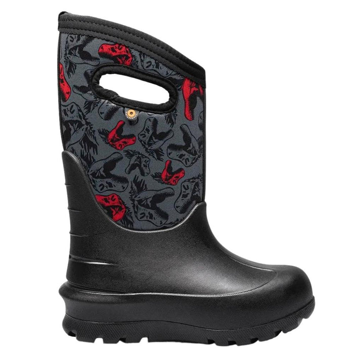 Bogs Kids' Neo-Classic Cool Dinos Rain Boot - Black