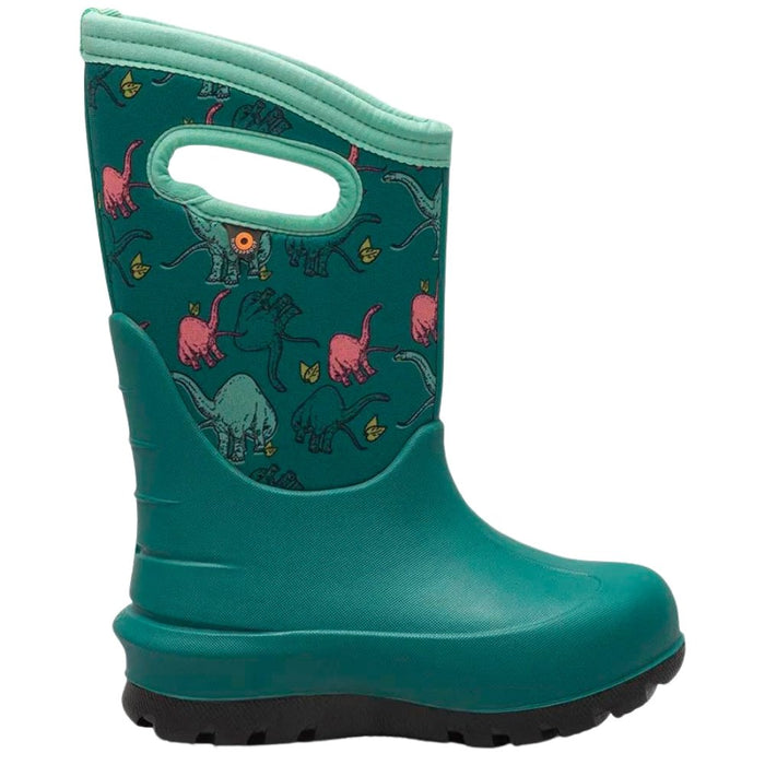 Bogs Kids' Neo Classic Good Dino Rain Boot - Teal