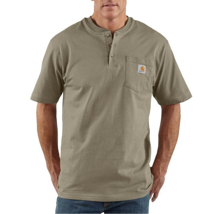 Carhartt Men's Workwear Short Sleeve Henley - Desert