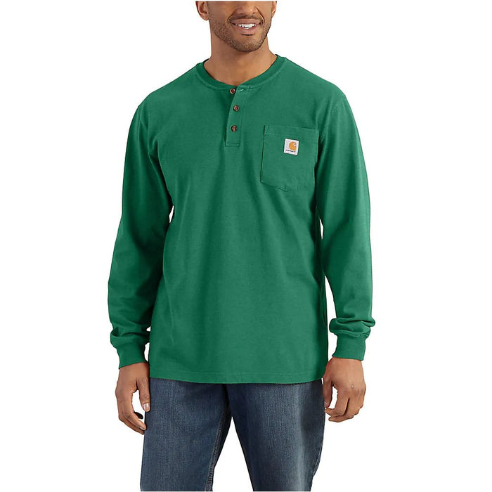 Carhartt Men's Workwear Long Sleeve Henley - North Woods Heather