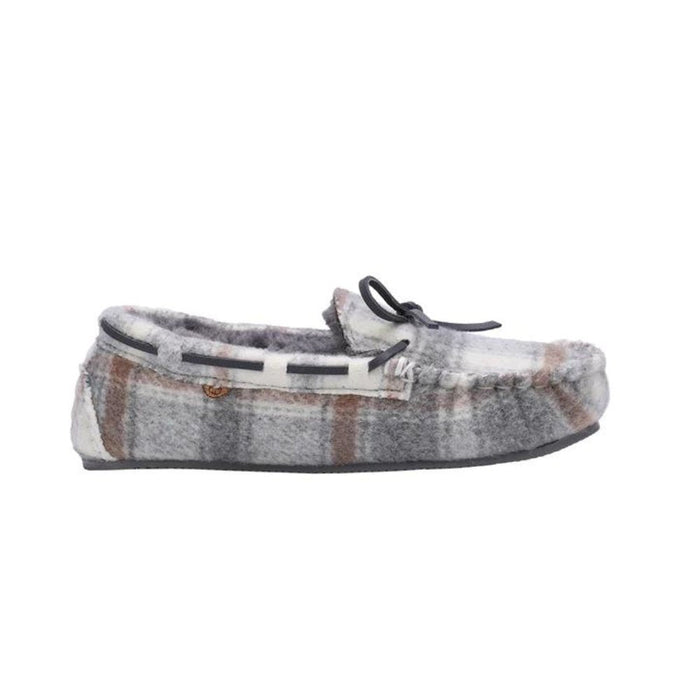 Lamo Women's Britain Moc II - Grey Plaid