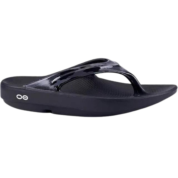 OOfos Women's OOlala Sandal - Black/Grey Camo