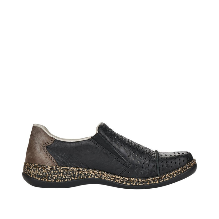 Rieker Women's Massa - Black/Cigar