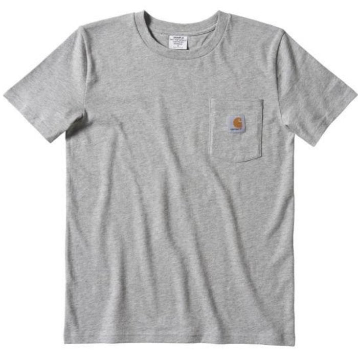 Carhartt Kids' Pocket Tee - Grey Heather 4-7