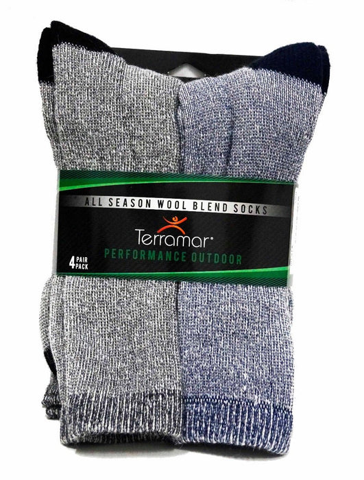 Terramar All Season Wool Sock 4-Pack - Black Navy