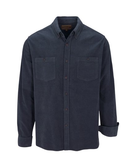 North River Men's Solid Corduroy Shirt - Denim