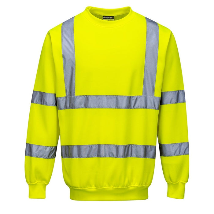 Portwest Men's Hi-Viz Sweatshirt - Yellow