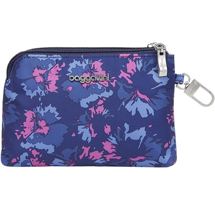 Baggallini On the Go RFID Pouch - Navy Garden