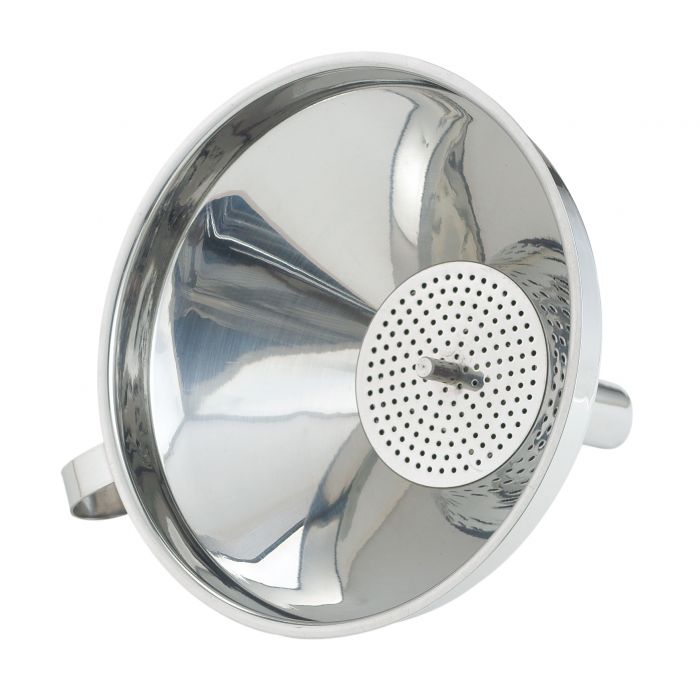 Stainless Steel Funnel with Strainer by Kiss the Cook