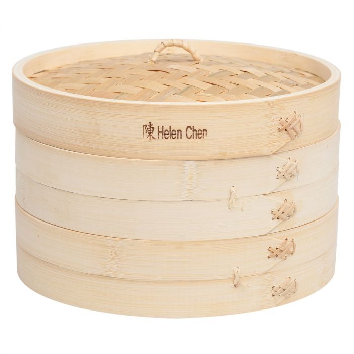 Bamboo Steamer - 3 Piece Set 10" by Homeportonline