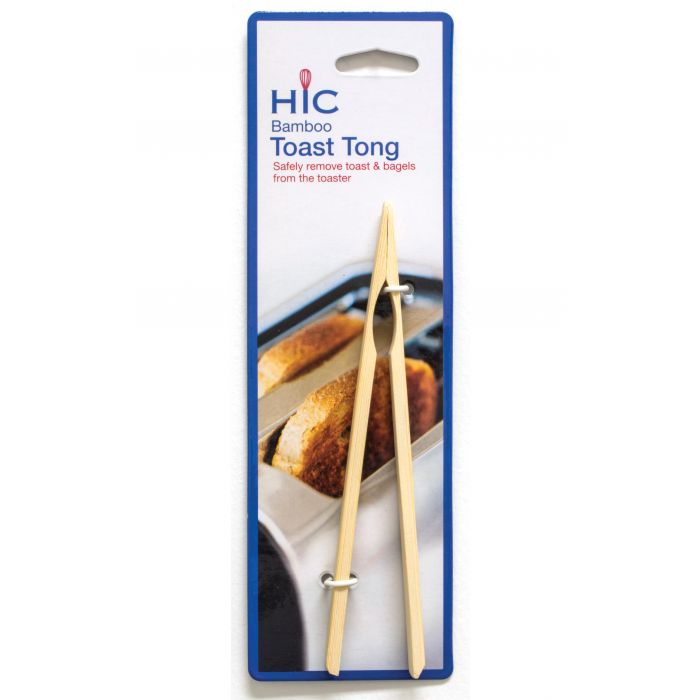 Bamboo Toast Tongs by Kiss the Cook