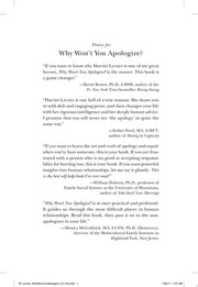 Why Won't You Apologize? Healing Big Betrayals and Everyday Hurts
