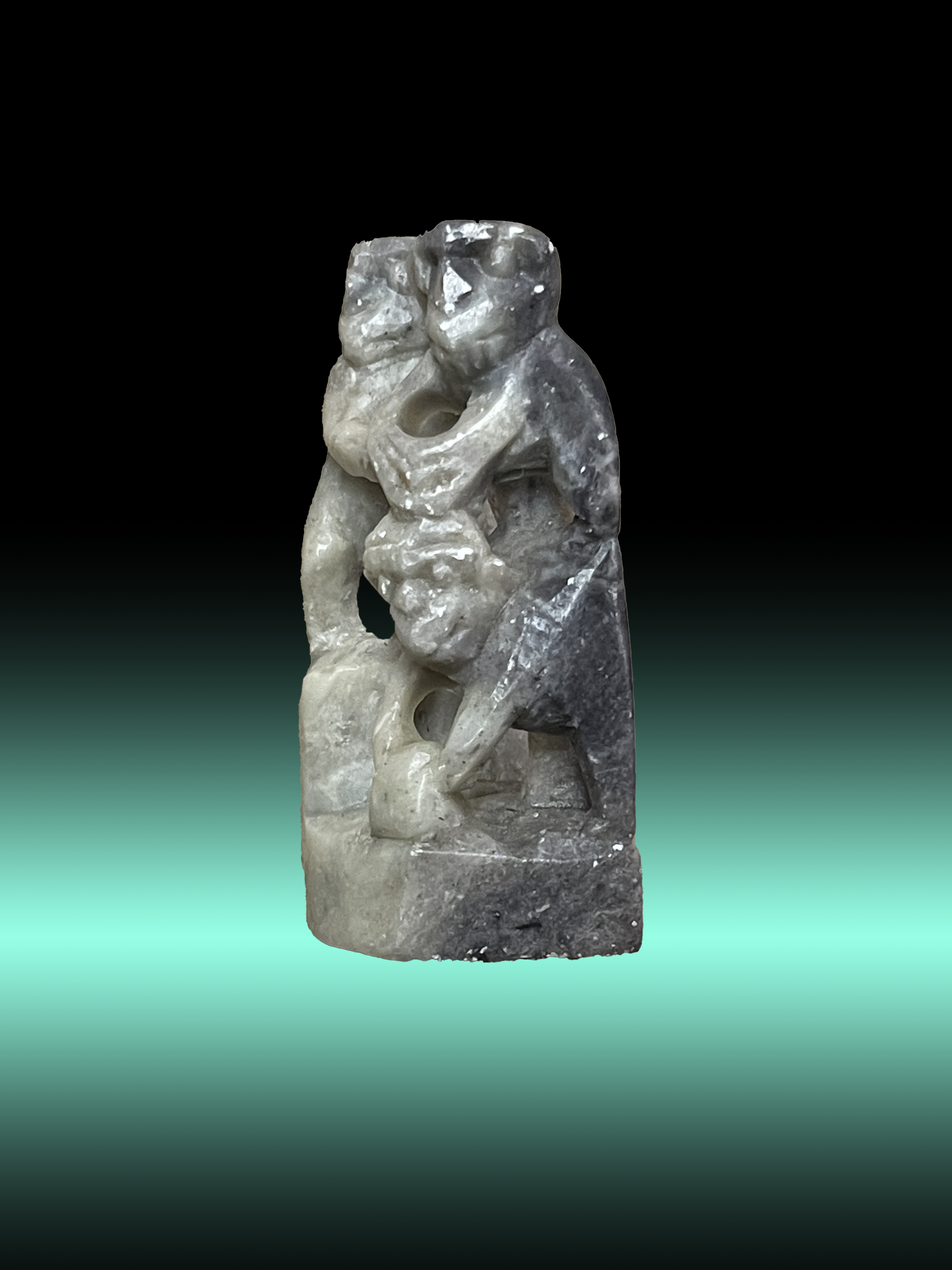 Serenity Simian Stone - Zen Decor Soapstone Monkeys by Homeportonline