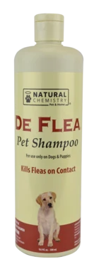Natural Chemistry De Flea Dog Shampoo 32oz by Pet Food Warehouse
