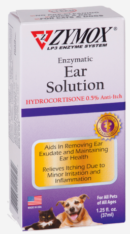 1.25oz Zymox Dog or Cat Otic Ear Solution w/ 5% Hydrocortisone by Pet Food Warehouse