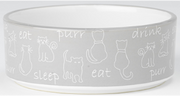 Petrageous Eat Drink Purr Cat Dish by Pet Food Warehouse
