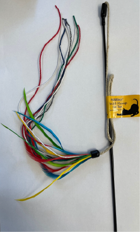 Vee Wild Hemp Teaser Wand Cat Toy by Pet Food Warehouse