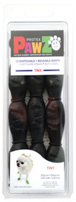 Pawz Dog Boots Black Tiny by Pet Food Warehouse