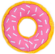 Zippy Paws Mini Strawberry Donut Dog Toy by Pet Food Warehouse