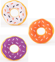 Zippy Paws 3 Pack Donuts Halloween Miniz by Pet Food Warehouse