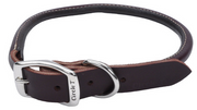 Coastal Round Latigo Leather Dog Collar 1 22" by Pet Food Warehouse