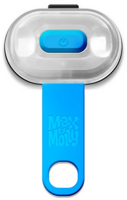 Max & Molly Blue Rechargable Matrix LED Light with Hang Tag by Pet Food Warehouse