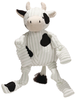 HuggleHound Small Cow Knottie Dog Toy by Pet Food Warehouse
