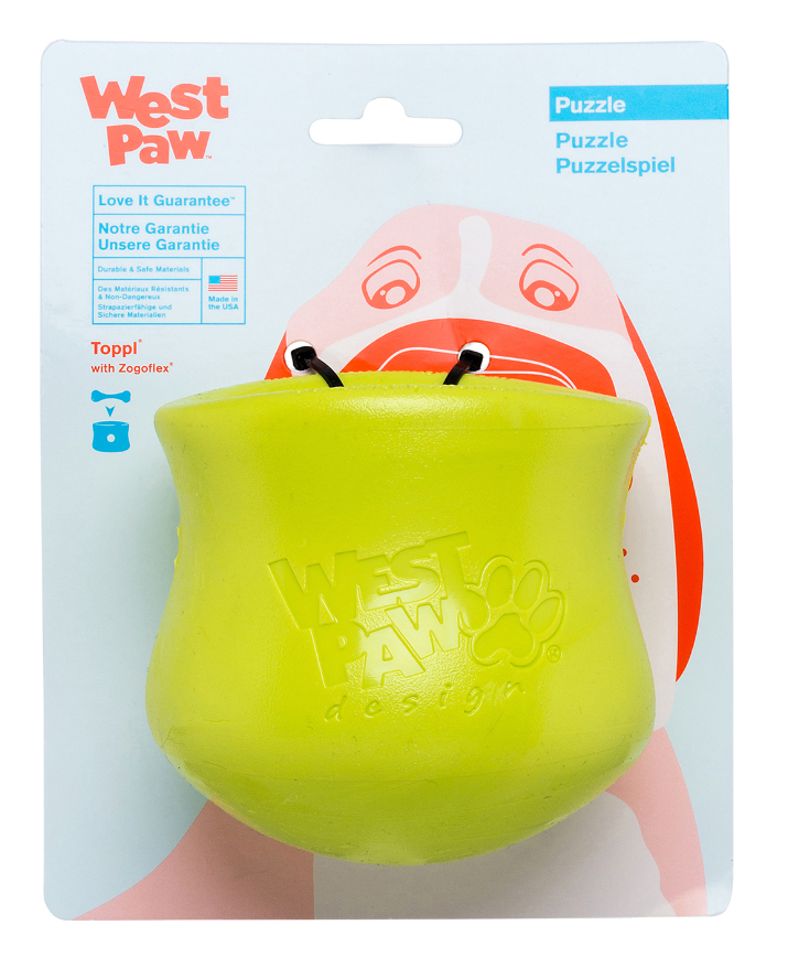 West Paw Toppl Dog Toy Green Large by Pet Food Warehouse
