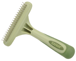 Safari Undercoat Rake with Rotating Pins by Pet Food Warehouse