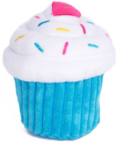 Zippy Paws Cupcake Blue Dog Toy by Pet Food Warehouse
