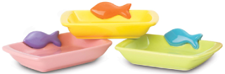 Petrageous 5.25" Teeny Tiny Fish Food Dish by Pet Food Warehouse