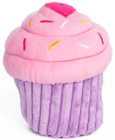 Zippy Paws Cupcake Pink Dog Toy by Pet Food Warehouse