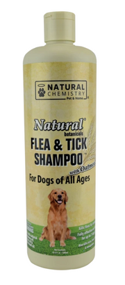 Natural Chemistry Flea & Tick Oatmeal Dog Shampoo 16oz by Pet Food Warehouse