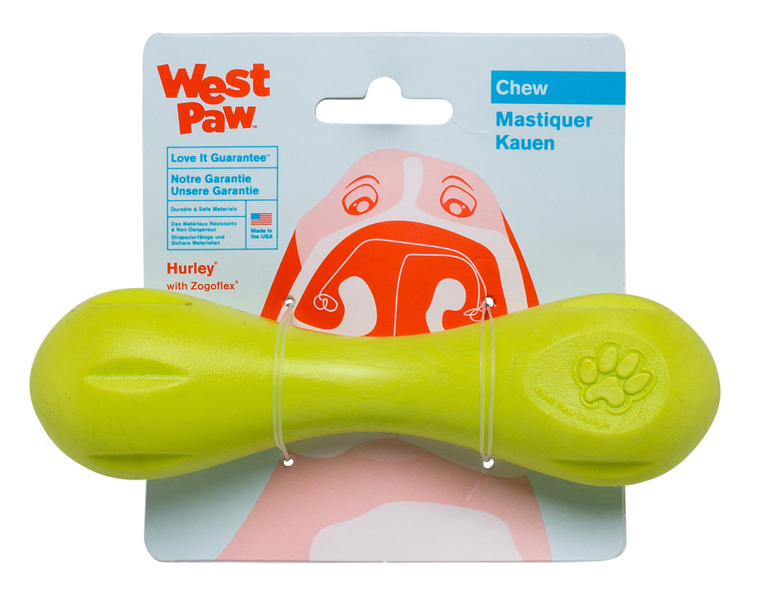 West Paw Hurley Dog Toy Green 6" by Pet Food Warehouse