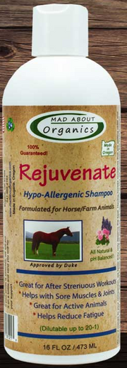Mad About Organic Dog & Horse Rejuvenate Shampoo 16oz by Pet Food Warehouse
