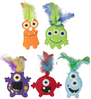 Multipet Monsters w/ Catnips Cat Toy 6" by Pet Food Warehouse