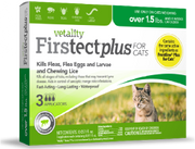 Vetality Firstect Plus For Cats Over 1.5 lbs 3 Pack by Pet Food Warehouse