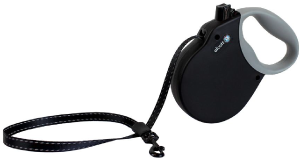 Alcott Adventure Retractable Leash Small Up To 45# BLACK 16' by Pet Food Warehouse