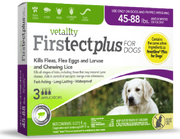 Vetality Firstect Plus For Dogs 45-88 lbs 3 Pack by Pet Food Warehouse