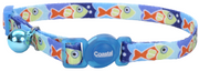 Coastal Safety Cat Collar 3/8 8-12 Blue Fish by Pet Food Warehouse