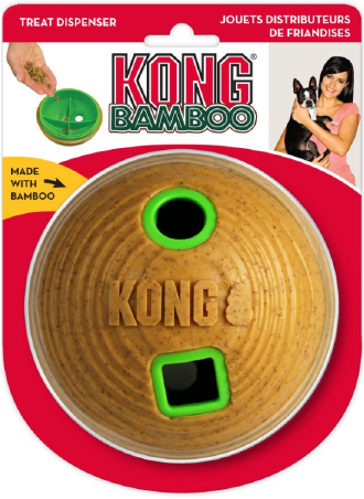 Kong PTB21 Bamboo Feeder Ball Medium Dog Toy by Pet Food Warehouse