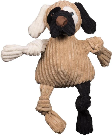 HuggleHound Patches the Mutt Knottie Dog Toy by Pet Food Warehouse