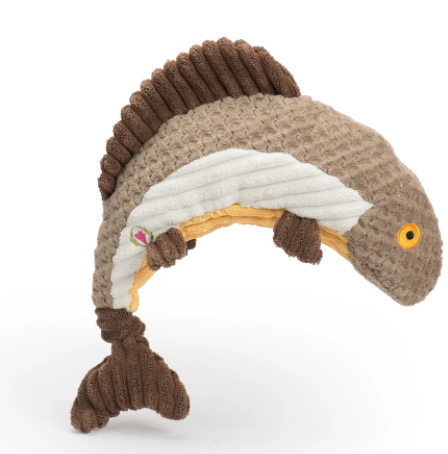 HuggleHound Knottie Totally Tiger Trout Large Dog Toy by Pet Food Warehouse