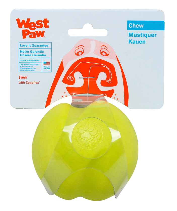 West Paw Jive Dog Toy Green 3.25" by Pet Food Warehouse