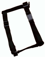 Hamilton Dog Harness Black 3/8" 10-16" by Pet Food Warehouse