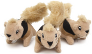 Outward Hound 3 pack Squirrel Squeakn' Animals Dog Toy by Pet Food Warehouse