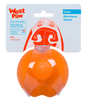 West Paw Jive Dog Toy Tangerine 3.25" by Pet Food Warehouse