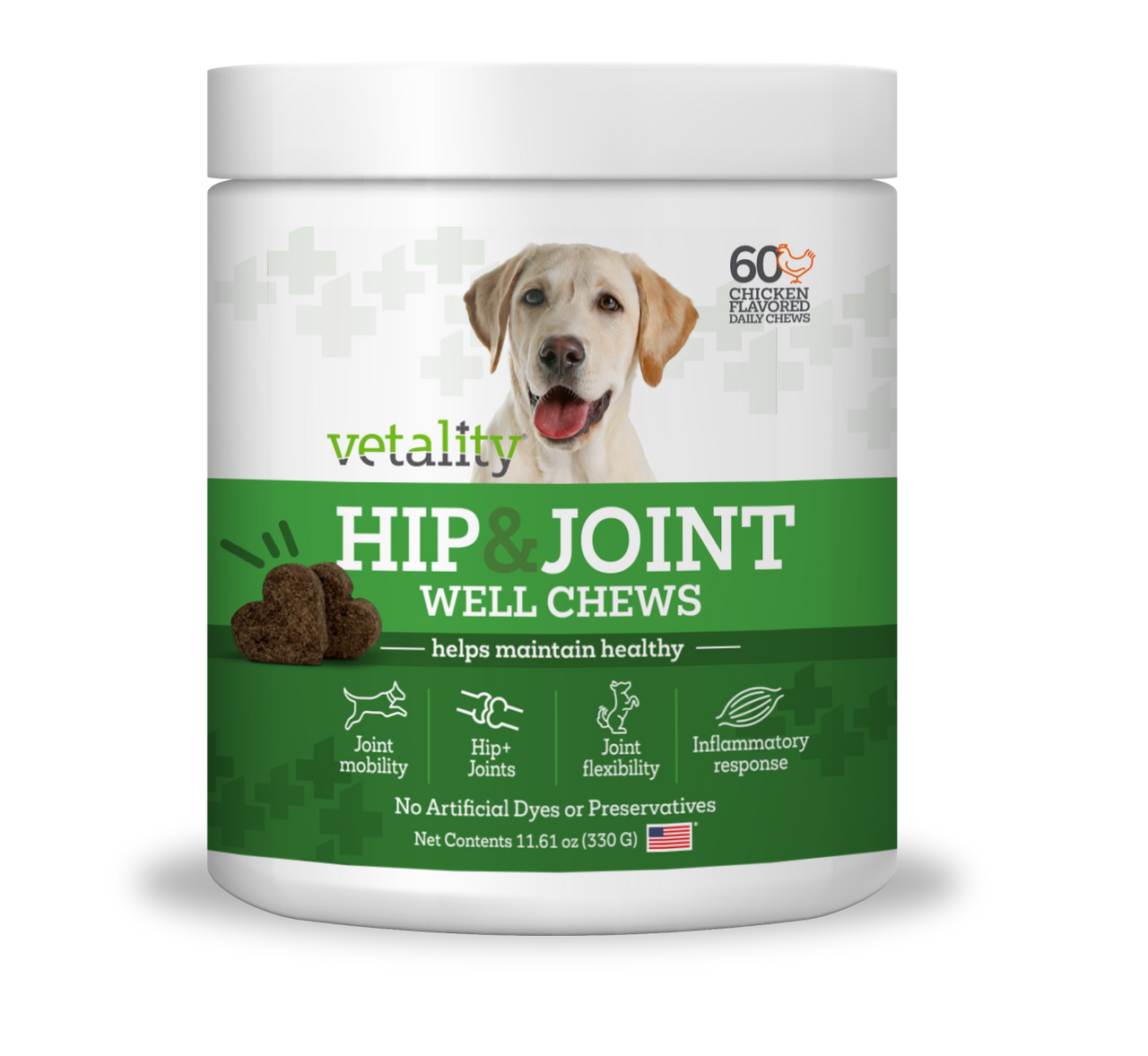 Vetality Triple Action Hip & Joint Soft Chews for Dogs 60 ct by Pet Food Warehouse