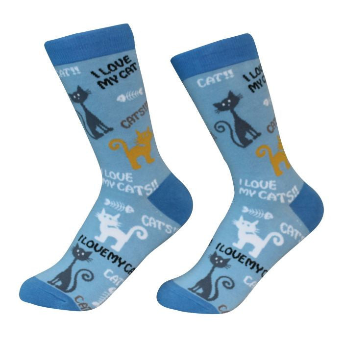 socks I Love My Cat by Pet Food Warehouse